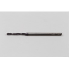 1.75mm Ø Carbide Drill, 3mm Shank x 140° Point Angle x 17° Helix, 5XD, 2 Flute, TiAlN Coated, GP