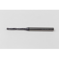 2mm Ø Carbide Drill, 4mm Shank x 140° Point Angle x 18° Helix, 5XD, 2 Flute, TiAlN Coated, GP