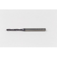 2.3mm Ø Carbide Drill, 4mm Shank x 140° Point Angle x 18° Helix, 5XD, 2 Flute, TiAlN Coated, GP