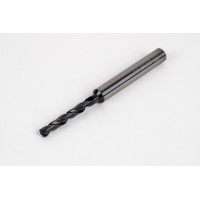 3.5mm Ø Carbide Drill, 6mm Shank x 140° Point Angle x 30° Helix, 5XD, 2 Flute, TiAlN Coated, GP