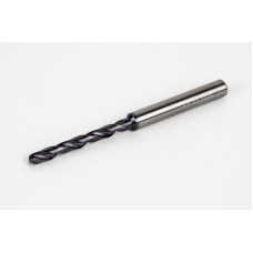 Твердосплавне свердло Ø 4 мм, хвостовик 6 мм x кут вістря 140° x спіраль 30°, 5XD, 2 канавки, покриття TiAlN, GP