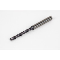 4.2mm Ø Carbide Drill, 6mm Shank x 140° Point Angle x 30° Helix, 5XD, 2 Flute, TiAlN Coated, GP