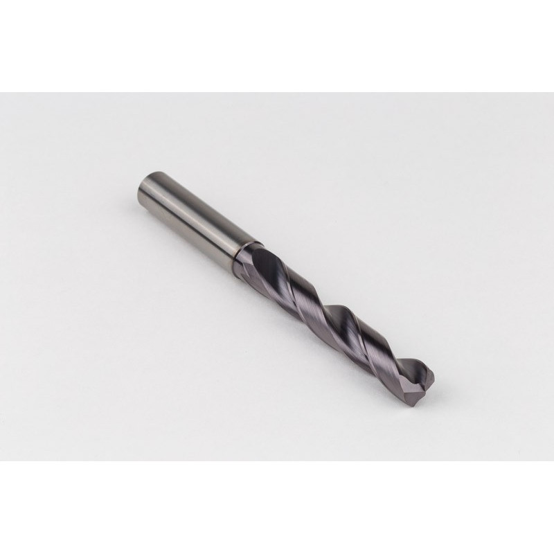 Твердосплавне свердло Ø 9,4 мм, хвостовик 10 мм x кут вістря 140° x спіраль 30°, 5XD, 2 канавки, покриття TiAlN, GP
