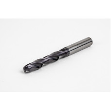 Твердосплавне свердло Ø 9,5 мм, хвостовик 10 мм x кут вістря 140° x спіраль 30°, 5XD, 2 канавки, покриття TiAlN, GP