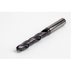 11.2mm Ø Carbide Drill, 12mm Shank x 140° Point Angle x 30° Helix, 5XD, 2 Flute, TiAlN Coated, GP