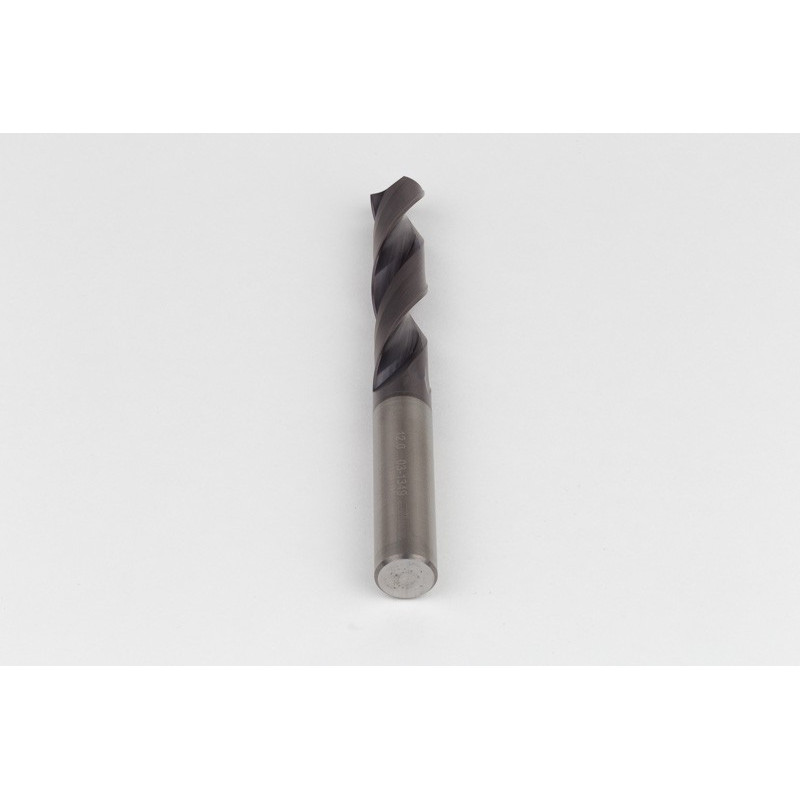 12mm Ø Carbide Drill, 12mm Shank x 140° Point Angle x 30° Helix, 5XD, 2 Flute, TiAlN Coated, GP