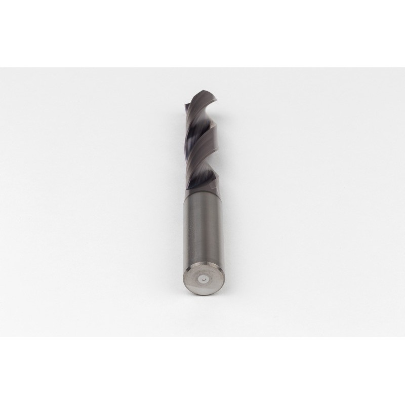 15.1mm Ø Carbide Drill, 16mm Shank x 140° Point Angle x 30° Helix, 5XD, 2 Flute, TiAlN Coated, GP