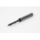 3mm Ø Carbide Drill, 6mm Shank x 140° Point Angle x 23° Helix, 5XD, 2 Flute, TiAlN Coated, GP, TSC
