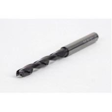 Твердосплавне свердло Ø 5 мм, хвостовик 6 мм x кут вістря 140° x спіраль 26°, 5XD, 2 канавки, покриття TiAlN, GP, TSC