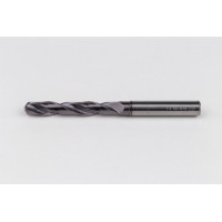 Твердосплавне свердло Ø 7,5 мм, хвостовик 8 мм x кут вершини 140° x спіраль 28°, 5XD, 2 канавки, покриття TiAlN, GP, TSC