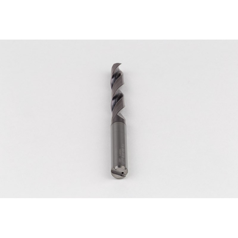 Твердосплавне свердло Ø 7,5 мм, хвостовик 8 мм x кут вершини 140° x спіраль 28°, 5XD, 2 канавки, покриття TiAlN, GP, TSC