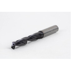 Твердосплавне свердло Ø 9 мм, хвостовик 10 мм x кут вістря 140° x спіраль 28°, 5XD, 2 канавки, покриття TiAlN, GP, TSC