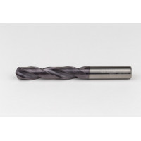 14mm Ø Carbide Drill, 14mm Shank x 140° Point Angle x 30° Helix, 5XD, 2 Flute, TiAlN Coated, GP, TSC