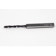 3mm Ø Carbide Drill, 6mm Shank x 140° Point Angle x 23° Helix, 5XD, 2 Flute, TiAlN Coated, Inox / SS, TSC