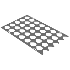 Шаблон для розсувної круглої деталі Cobot/HRP, 2" - 4" Ø (стіл 48-1/2" x 31-1/2")