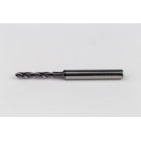 3.3mm Ø Carbide Drill, 6mm Shank x 140° Point Angle x 25° Helix, 5XD, 2 Flute, TiAlN Coated, Inox / SS, TSC