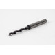 4.2mm Ø Carbide Drill, 6mm Shank x 140° Point Angle x 30° Helix, 5XD, 2 Flute, TiAlN Coated, Inox / SS, TSC