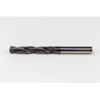 Твердосплавне свердло Ø 8 мм, хвостовик 8 мм x кут вістря 140° x спіраль 30°, 5XD, 2 канавки, покриття TiAlN, нержавіюча сталь / нержавіюча сталь, TSC