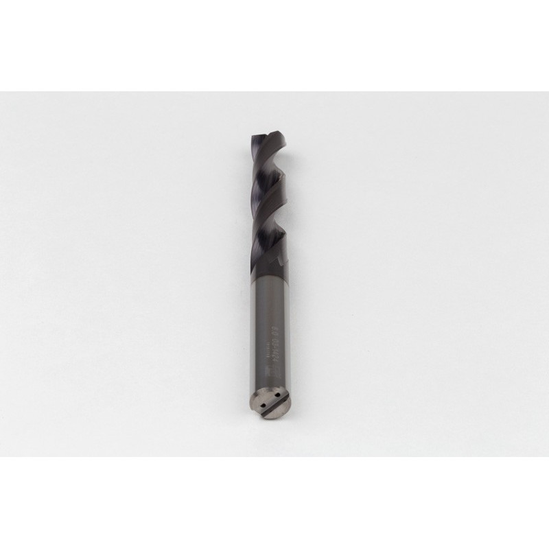 Твердосплавне свердло Ø 8 мм, хвостовик 8 мм x кут вістря 140° x спіраль 30°, 5XD, 2 канавки, покриття TiAlN, нержавіюча сталь / нержавіюча сталь, TSC