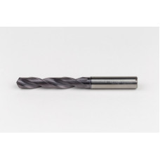 10.8mm Ø Carbide Drill, 12mm Shank x 140° Point Angle x 28° Helix, 5XD, 2 Flute, TiAlN Coated, Inox / SS, TSC