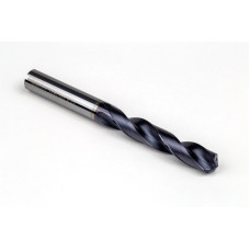 Твердосплавне свердло Ø 12 мм, хвостовик 12 мм x кут вістря 140° x спіраль 30°, 5XD, 2 канавки, покриття TiAlN, нержавіюча сталь / нержавіюча сталь, TSC