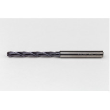 Твердосплавне свердло Ø 4,5 мм, хвостовик 6 мм x кут вершини 140° x спіраль 32°, 8XD, 2 канавки, покриття TiAlN, GP, TSC