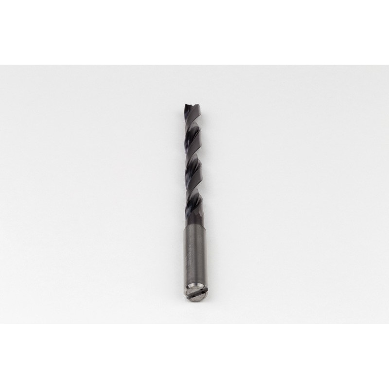 Твердосплавне свердло Ø 8,5 мм, хвостовик 10 мм x кут вершини 140° x спіраль 26°, 8XD, 2 канавки, покриття TiAlN, GP, TSC