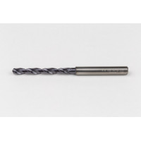 4.5mm Ø Carbide Drill, 6mm Shank x 140° Point Angle x 32° Helix, 8XD, 2 Flute, TiAlN Coated, Inox / SS, TSC