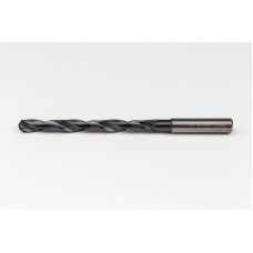 Твердосплавне свердло Ø 8,5 мм, хвостовик 10 мм x кут вістря 140° x спіраль 26°, 8XD, 2 канавки, покриття TiAlN, нержавіюча сталь / сталь, TSC