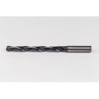 Твердосплавне свердло Ø 10,5 мм, хвостовик 12 мм x кут вістря 140° x спіраль 27°, 8XD, 2 канавки, покриття TiAlN, нержавіюча сталь / нержавіюча сталь, TSC
