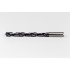 Твердосплавне свердло Ø 12,5 мм, хвостовик 14 мм x кут вершини 140° x спіраль 27°, 8XD, 2 канавки, покриття TiAlN, нержавіюча сталь / нержавіюча сталь, TSC
