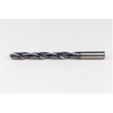 Твердосплавне свердло Ø 13 мм, хвостовик 14 мм x кут вістря 140° x спіраль 28°, 8XD, 2 канавки, покриття TiAlN, нержавіюча сталь / нержавіюча сталь, TSC