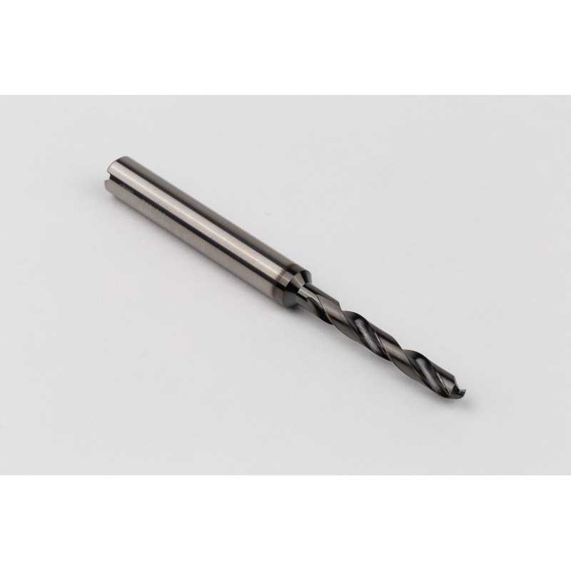 3.5mm Ø Carbide Drill, 6mm Shank x 118° Point Angle x 26° Helix, 5XD, 2 Flute, DLC Coated, AL, TSC
