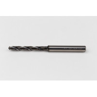 4.1mm Ø Carbide Drill, 6mm Shank x 118° Point Angle x 30° Helix, 5XD, 2 Flute, DLC Coated, AL, TSC