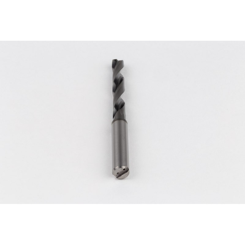 5.5mm Ø Carbide Drill, 6mm Shank x 118° Point Angle x 28° Helix, 5XD, 2 Flute, DLC Coated, AL, TSC