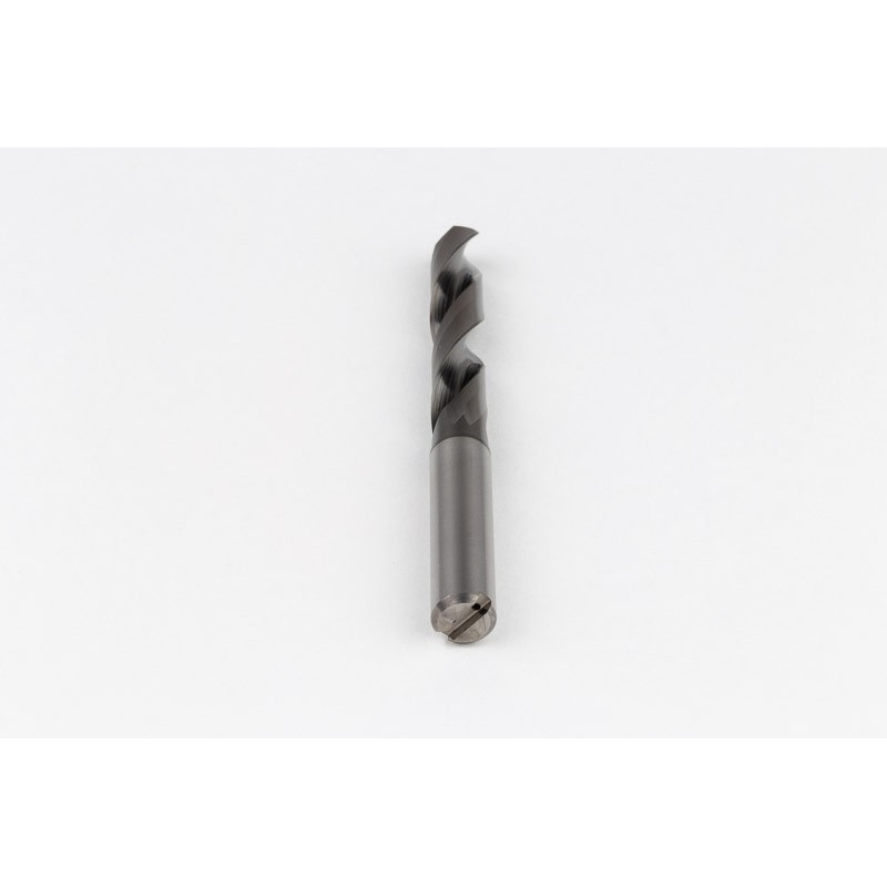 Твердосплавне свердло Ø 9,5 мм, хвостовик 10 мм x кут вершини 118° x спіраль 29°, 5XD, 2 канавки, покриття DLC, алюміній, TSC
