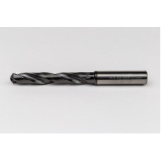 10.5mm Ø Carbide Drill, 12mm Shank x 118° Point Angle x 27° Helix, 5XD, 2 Flute, DLC Coated, AL, TSC
