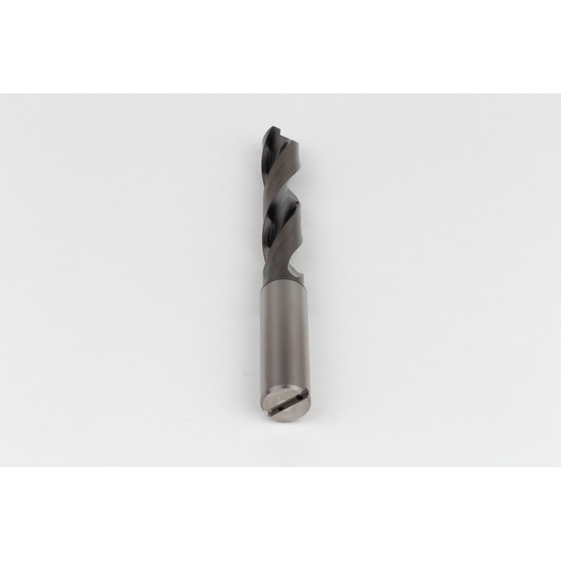 12.5mm Ø Carbide Drill, 14mm Shank x 118° Point Angle x 27° Helix, 5XD, 2 Flute, DLC Coated, AL, TSC