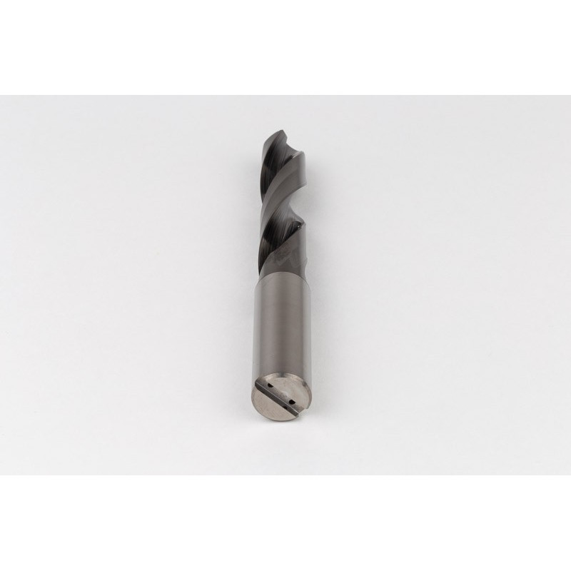15.1mm Ø Carbide Drill, 16mm Shank x 118° Point Angle x 29° Helix, 5XD, 2 Flute, DLC Coated, AL, TSC