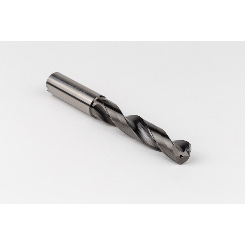 15.5mm Ø Carbide Drill, 16mm Shank x 118° Point Angle x 29° Helix, 5XD, 2 Flute, DLC Coated, AL, TSC