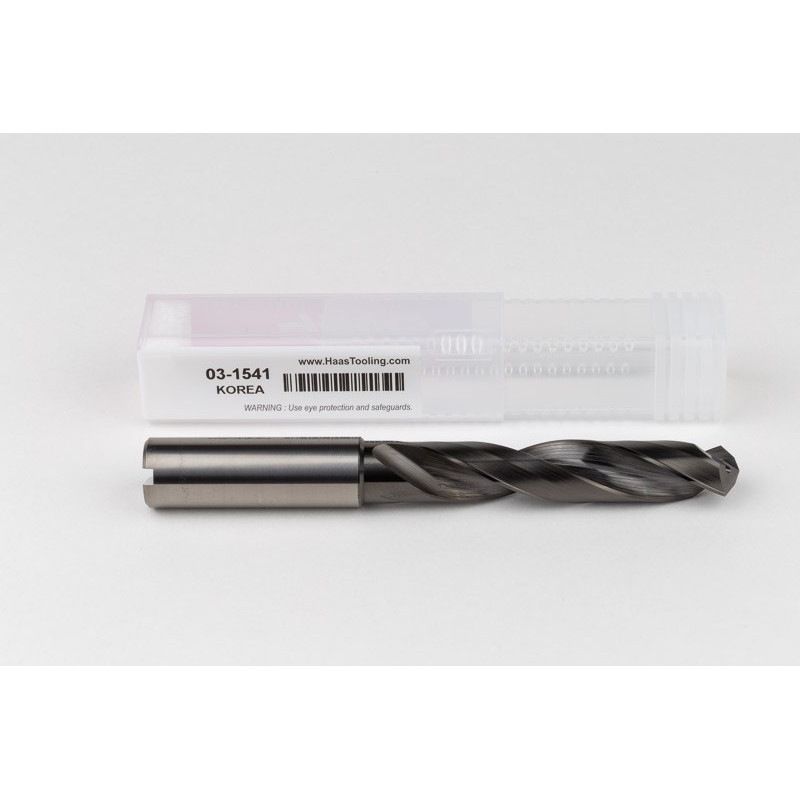 15.5mm Ø Carbide Drill, 16mm Shank x 118° Point Angle x 29° Helix, 5XD, 2 Flute, DLC Coated, AL, TSC