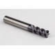 12mm Dia. Carbide Fine Roughing End Mill, 4 Flute, TiAlN Coated, 12mm Smooth Shank x 26mm LOC, 0.2mm Chamfer, FPCHH