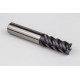 16mm Dia. Carbide Fine Roughing End Mill, 5 Flute, TiAlN Coated, 16mm Smooth Shank x 32mm LOC, 0.2mm Chamfer, FPCHH