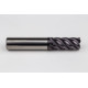 16mm Dia. Carbide Fine Roughing End Mill, 5 Flute, TiAlN Coated, 16mm Smooth Shank x 32mm LOC, 0.2mm Chamfer, FPCHH