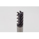 16mm Dia. Carbide Fine Roughing End Mill, 5 Flute, TiAlN Coated, 16mm Smooth Shank x 32mm LOC, 0.2mm Chamfer, FPCHH
