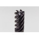 25mm Dia. Carbide Fine Roughing End Mill, 6 Flute, TiAlN Coated, 25mm Smooth Shank x 45mm LOC, 0.2mm Chamfer, FPCHH