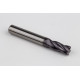 10mm Dia. Carbide Fine Roughing End Mill, 4 Flute, TiAlN Coated, 10mm Smooth Shank x 22mm LOC, 0.38mm Chamfer, FPCHH