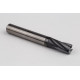 10mm Dia. Carbide Fine Roughing End Mill, 4 Flute, Hyb. AlCrN Coated, 10mm Smooth Shank x 22mm LOC, 0.6mm Chamfer, FPCLH