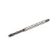 M3x0.5 M HSS-E Spiral Flute Tap, 3.5mm Shank x 6mm Thread Length, 2.5XD, Mod. Bottoming, 3 Flute, 6H, Hardslick Coated