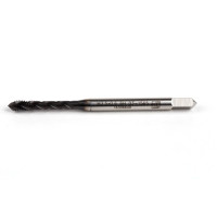 M3.5x0.6 M HSS-E Spiral Flute Tap, 4mm Shank x 7mm Thread Length, 2.5XD, Mod. Bottoming, 3 Flute, 6H, Hardslick Coated